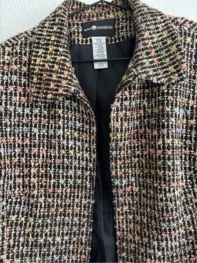 Sag Harbor Black Multi-Color Tweed Women's Jacket